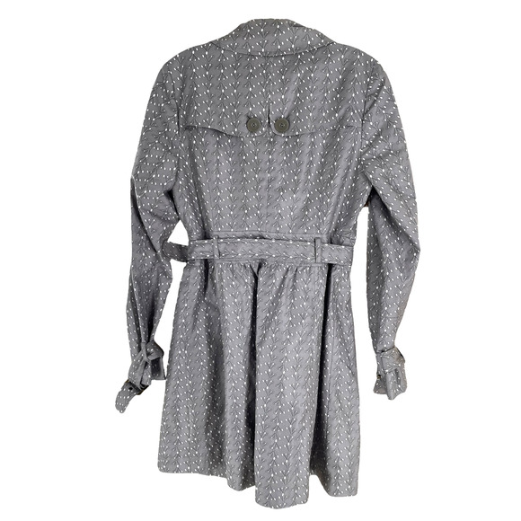 ORIGINAL PENGUIN GRAY PATTERENED TRENCH COAT - Picture 10 of 10